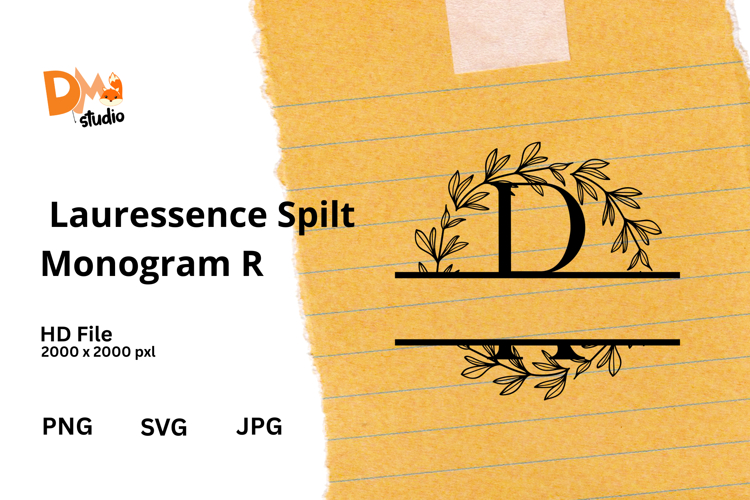 Floral Monogram Letter Svg Image 9