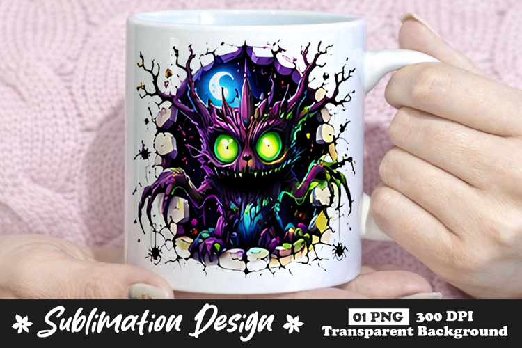 Moonlit Forest Monster Clipart Sublimation PNG