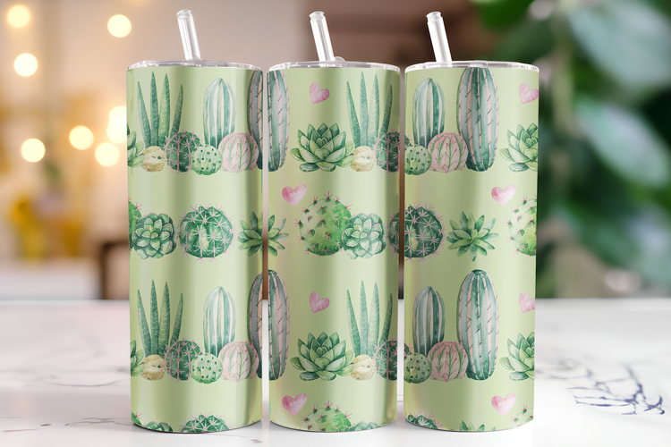 Cactus Tumbler Wrap | Sublimation | Tumblers