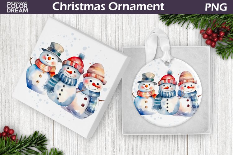 Snowman Family Christmas Ornament | Christmas Ornament