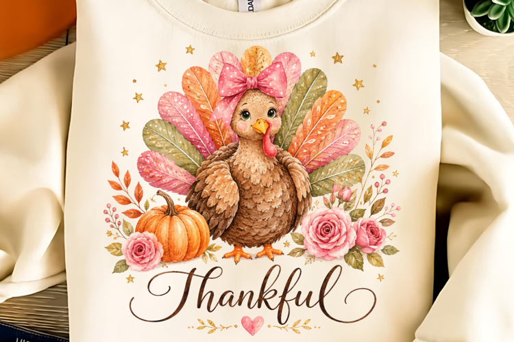 Funny Thanksgiving PNG, Fall Pumpkin PNG, Thankful PNG