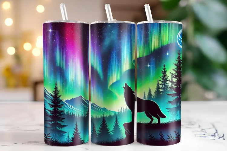 Colorful Sky Tumbler Wrap | Sublimation | Tumblers