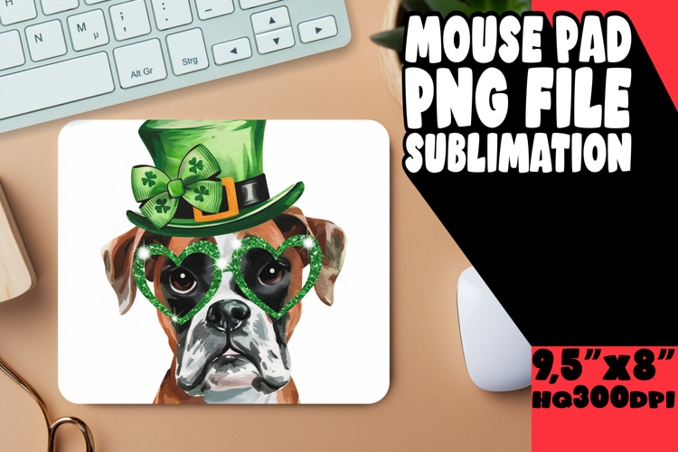 ENCHANTED MOUSE PAD SUBLIMATION STYLE, St Patrick