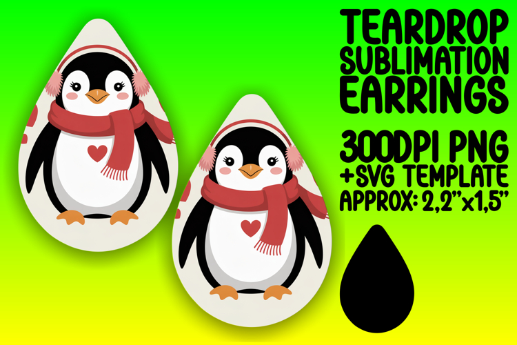 Dynamic Teardrop Design for Earrings , Valenines Animals