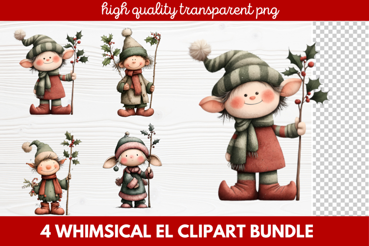 Cute Elf Clipart Image 20