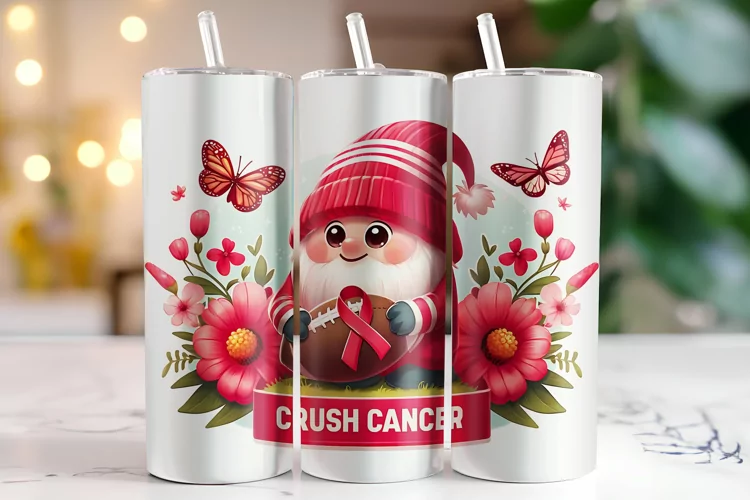 Crush Cancer Tumbler Wrap | Sublimation