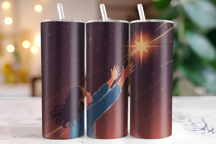 Celestial woman Tumbler Wrap | Sublimation | Tumblers