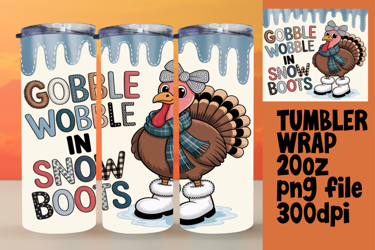 ELEGANT 20oz Sublimation Tumbler Wrap , Holiday