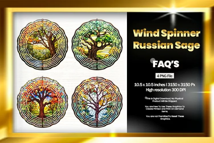 Russian Sage Roses Wind Spinner- 04 Variations