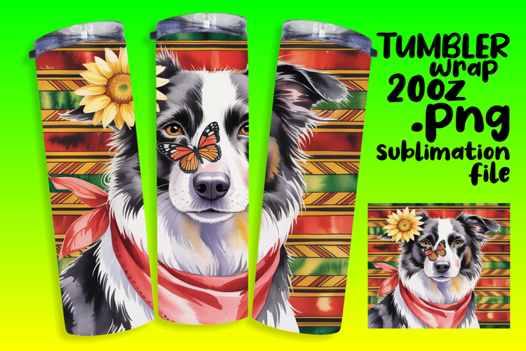 High-Quality 20oz Tumbler Design , Cute Dog