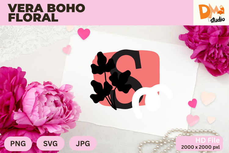 Boho Floral Svg Image 4