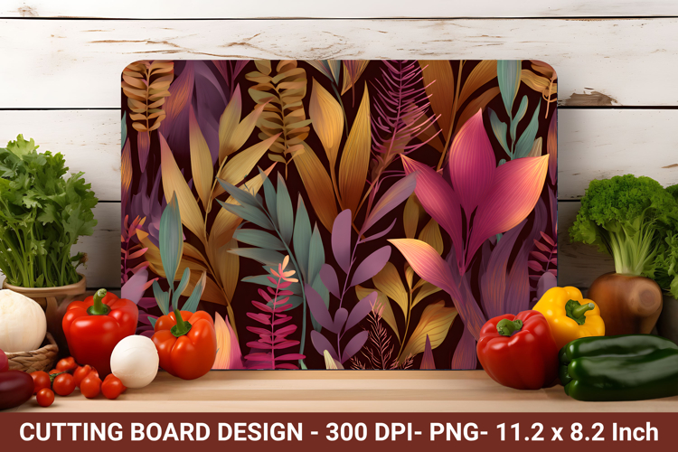 Modern Foliage Cutting Board | Cutting Board Png
