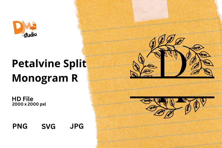 Floral Monogram Letter Svg Image 21