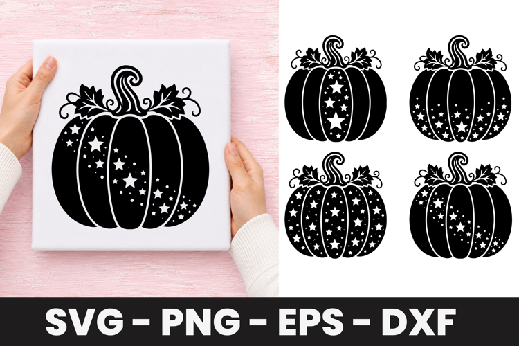 Starry Night Pumpkin SVG PNG