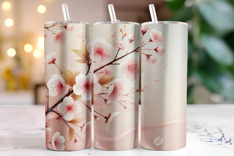 Flowers Tumbler Wrap | Sublimation | Tumblers