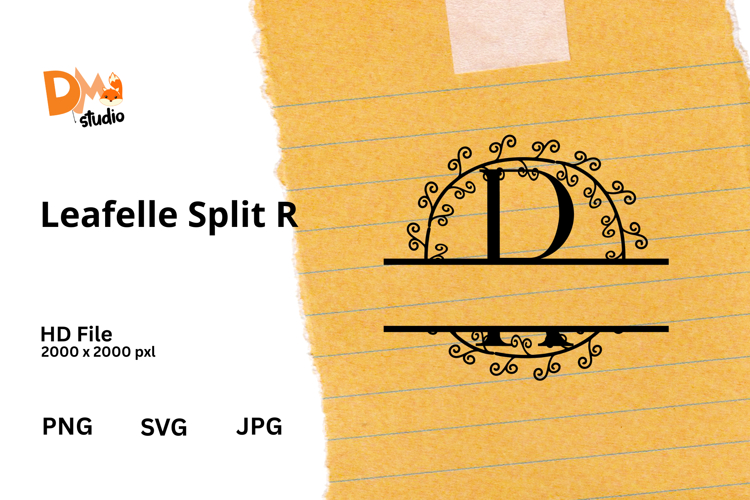 Floral Monogram Letter Svg Image 22