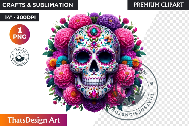 Sugar Skull Clipart Image 23