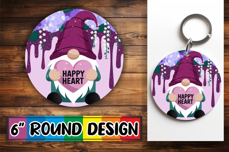 Unique Round Design Car Coasters PNG, Valentines