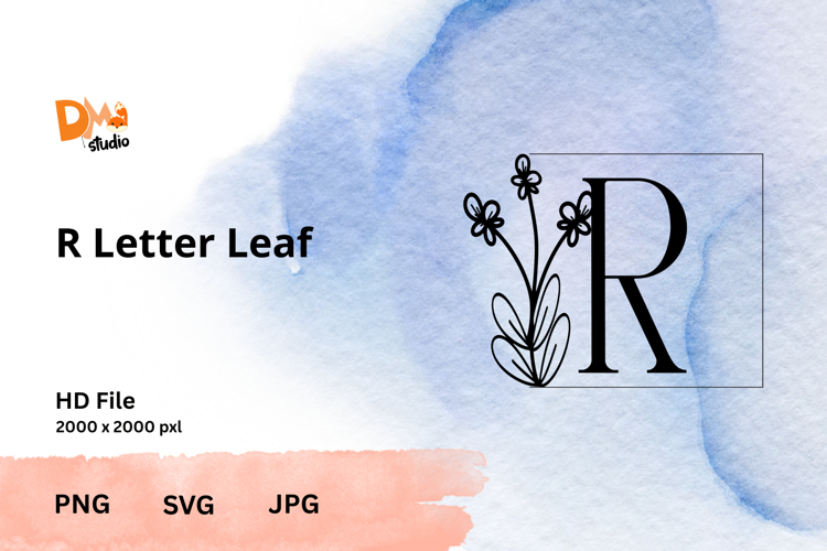Letter Leaf Monogram