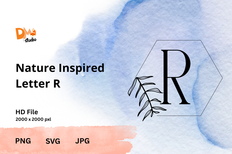Leaf Monogram Svg Image 9