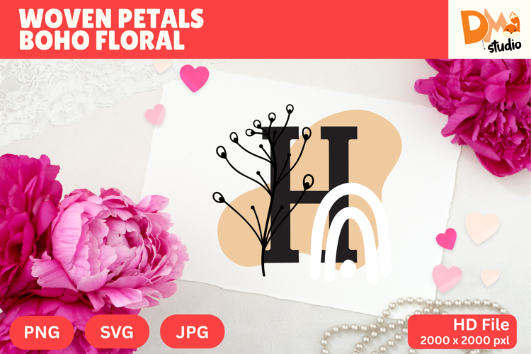 Floral Monogram Letter Svg Image 2