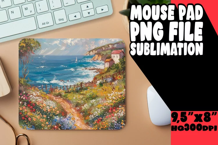 Dreamy Landscape Mouse Pad Design
