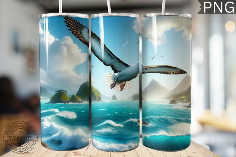 Albatross Tumbler Wrap - Albatross Tumbler Design