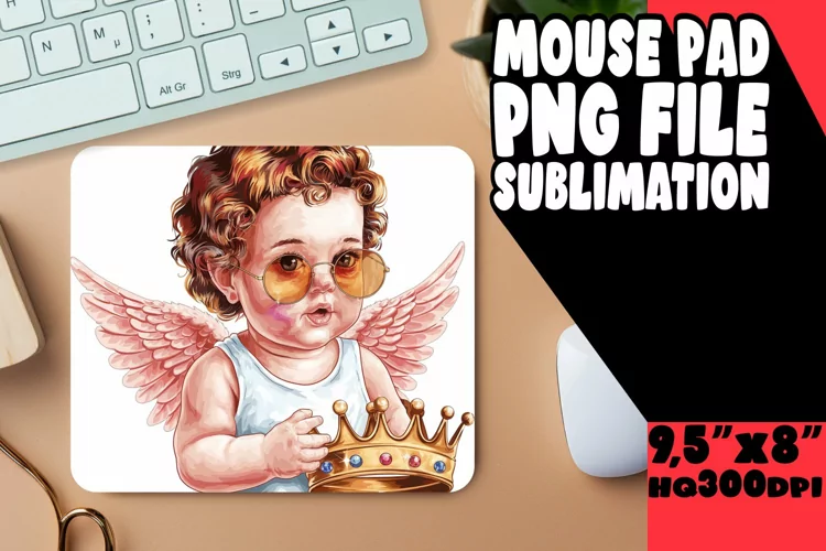 WHIMSICAL mouse PAD Creative Design, Cupid