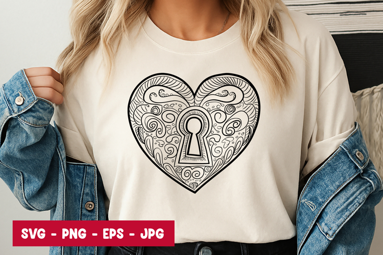 Heart Lock Svg Image 23