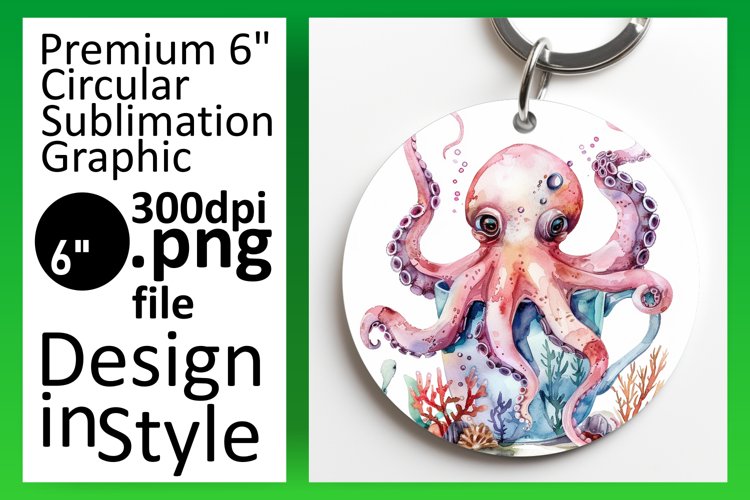 Charming Round Design Sublimation Art PNG
