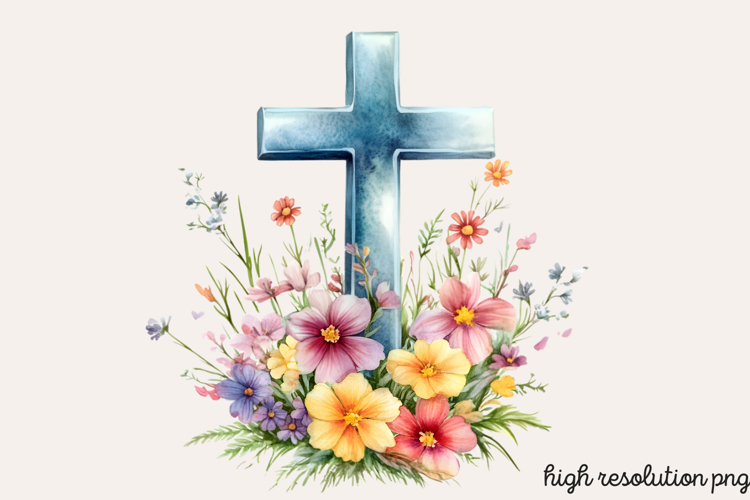 Easter Cross Clipart Image 5