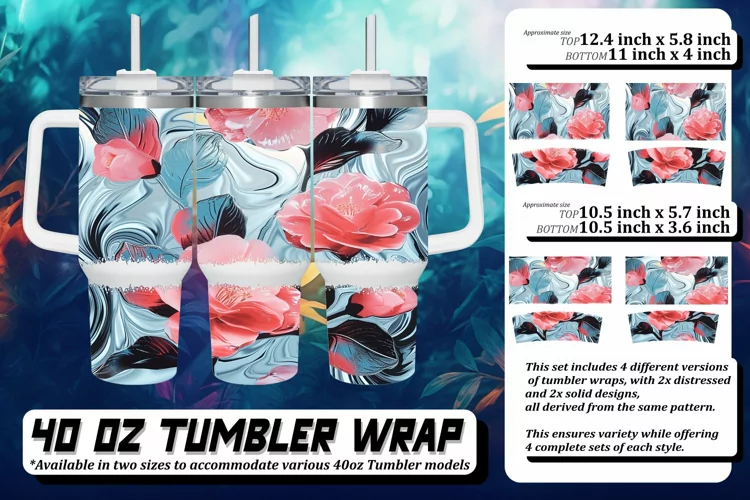Blossoming Spring Tumbler Wrap 40oz