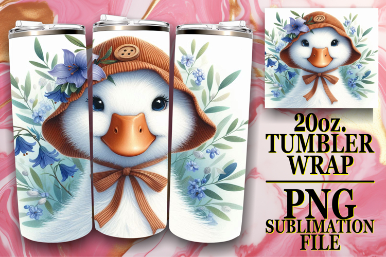 Enchanted Journeys 20oz tumbler wrap, Goose