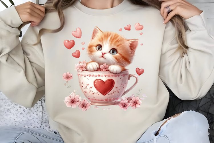 Cute Cat Clipart Image 12