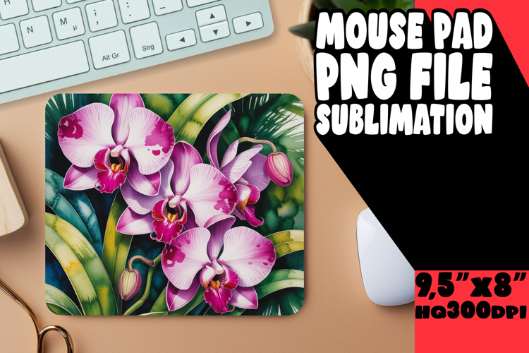 WHIMSICAL MOUSE MAT GIFT MAGIC, Flowers