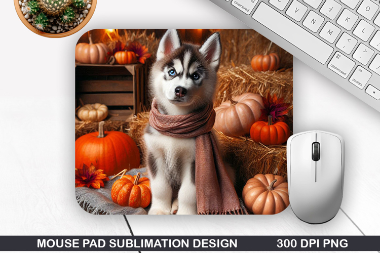 Halloween Dog Mouse Pad Sublimation, Halloween Mouse Pad PNG