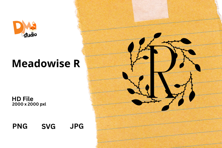 Floral Monogram Letter Svg Image 19