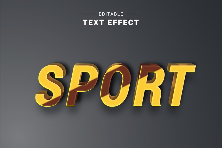 Editable Text Effect for Illustrator. Vector Graphic styles
