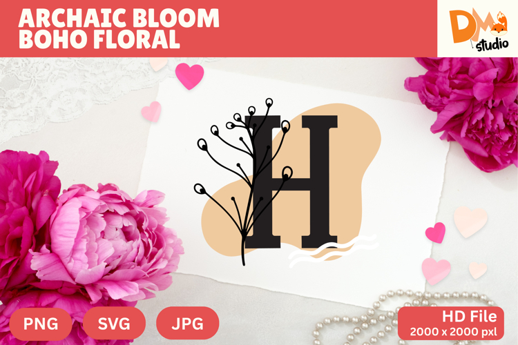 Floral Letter Svg Image 20