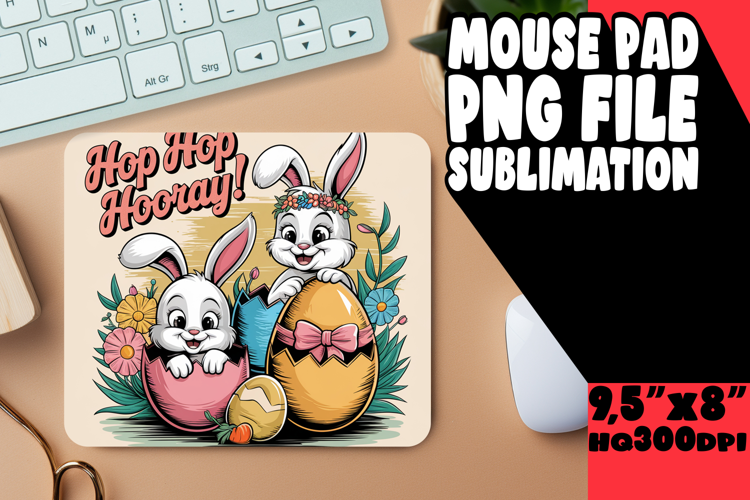 Sweet Desk Mat Sublimation Style, Cute Easter