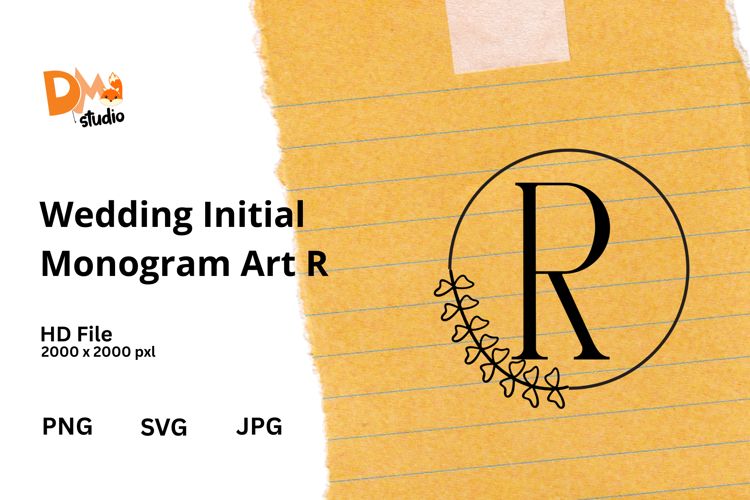 Wedding Initial Monogram Art (6053563)