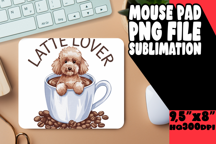 Timeless desk PAD Classic Design, Coffee Dog