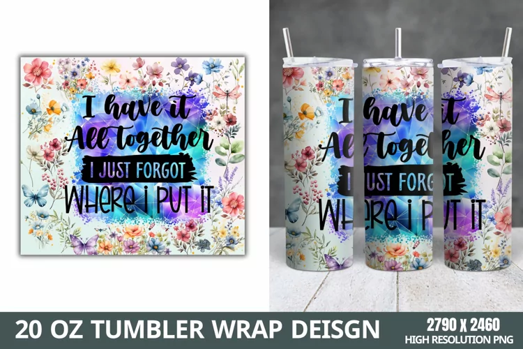Funny Quotes 20oz Skinny Tumbler Sublimation,
