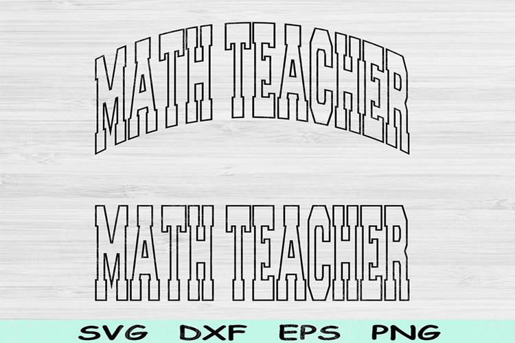 Math Teacher Svg Cut File, Math Teacher Png, School Svg File