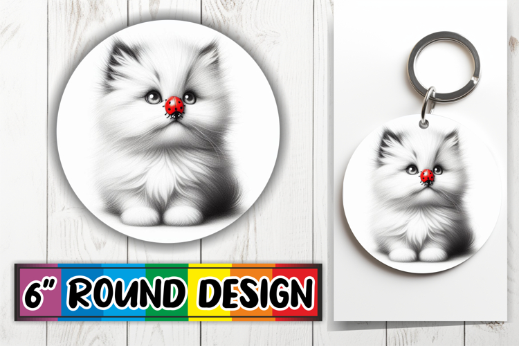 Joyful Sublimation Circle Designs PNG, Cute Animals