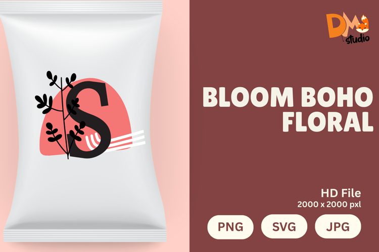 Boho Floral Svg Image 21