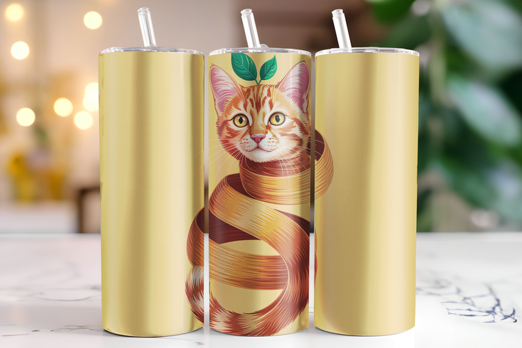 Cat Tumbler Wrap | Sublimation | Tumblers