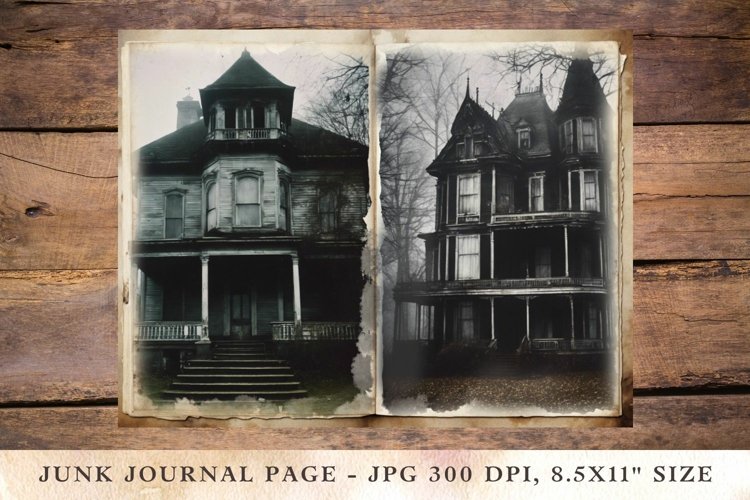 Printable Junk Journal Pages halloween 48 example image 1