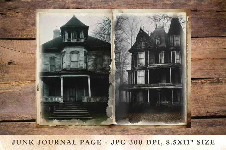 Printable Junk Journal Pages halloween 48