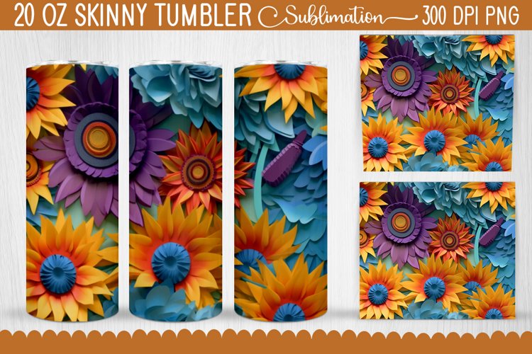 20 Oz Sublimation Tumbler Wrap Image 19